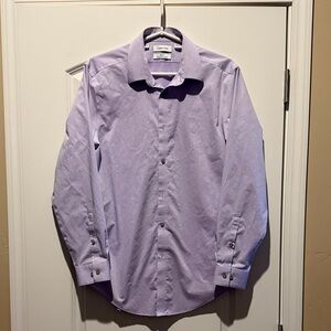 Calvin Klein Men's Light Lavender Dress Shirt